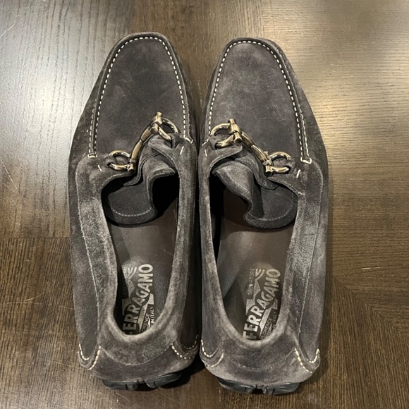 Suede Ferragamo Loafers